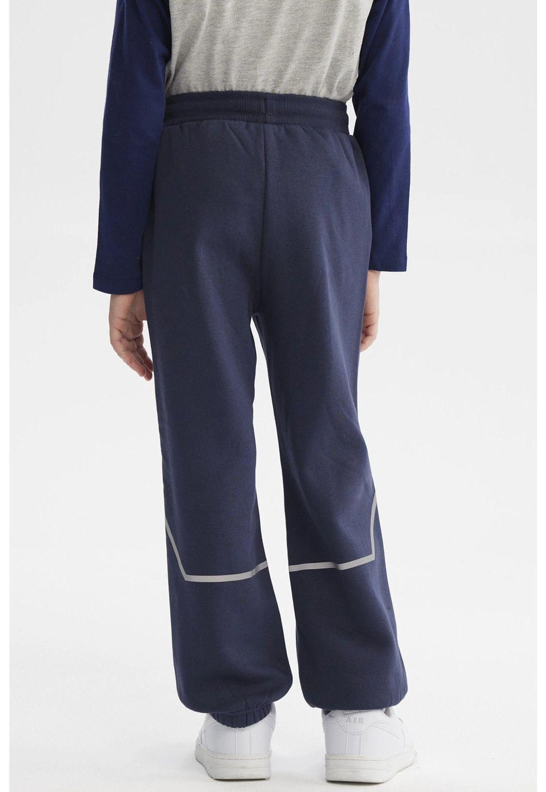 Pantalón Buzo Niño Pitillo Azul-2