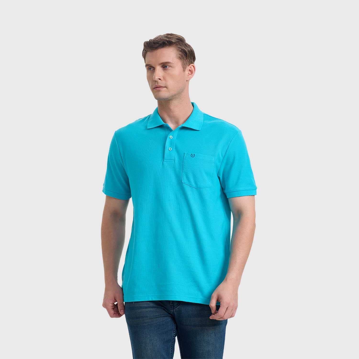 Polera Hombre Pique Básica Lisa Calipso Fashion's Park-1