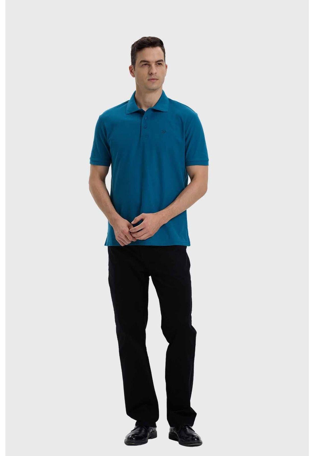 Polera Hombre Con Logo Petróleo-3