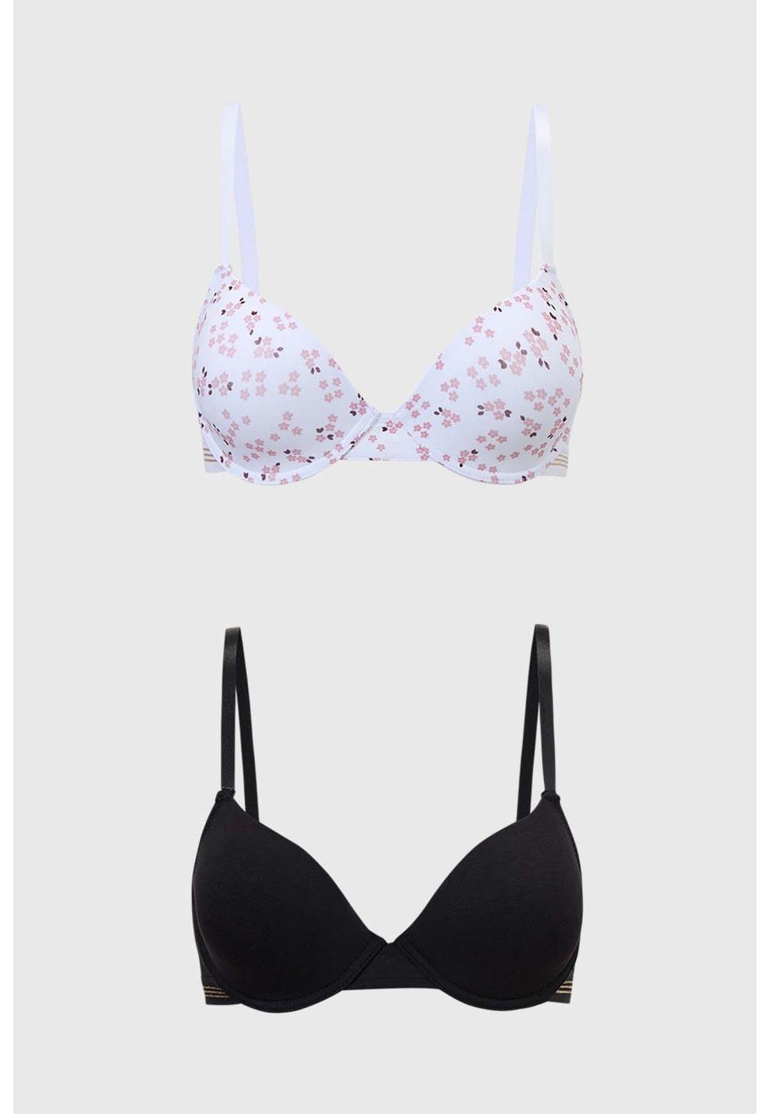 Sostén Mujer Bipack Print Blanco - lll-0
