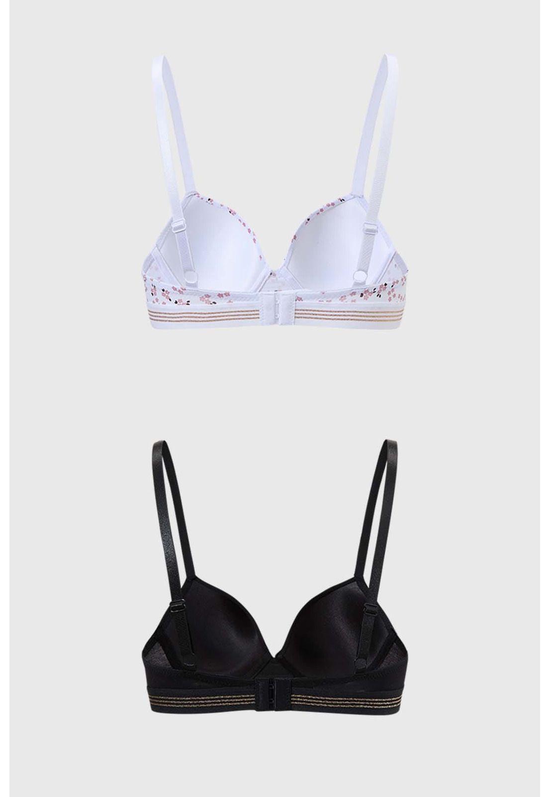 Sostén Mujer Bipack Print Blanco - lll-1