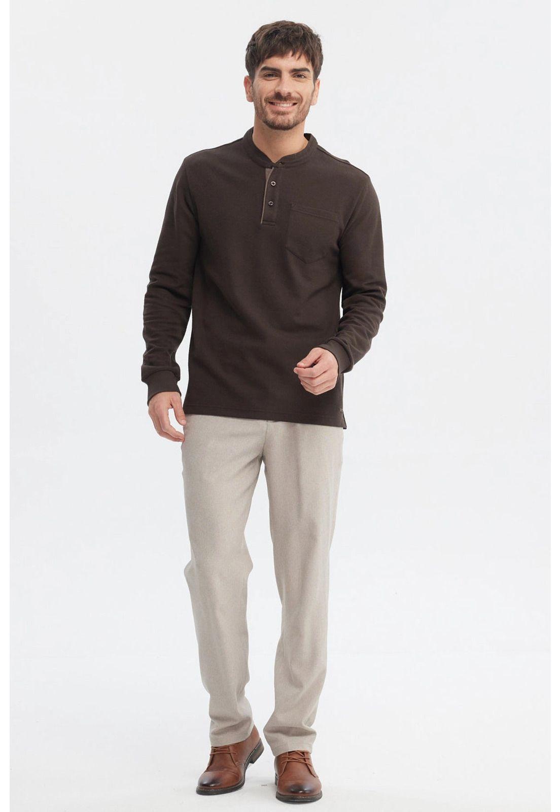 Polera Hombre Slim Chocolate - lll-3