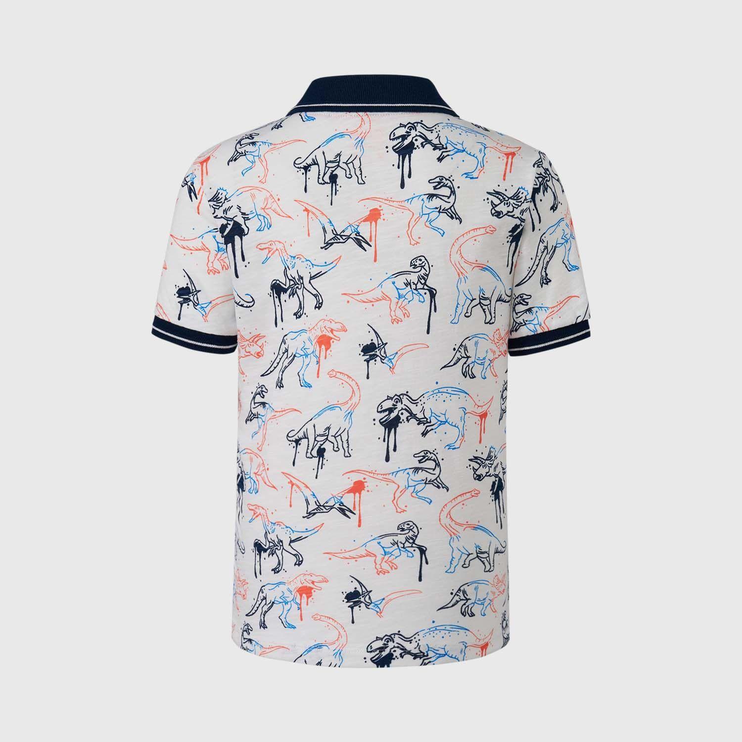 Polera Niño Estampada Azul Marino Fashion's Park-1