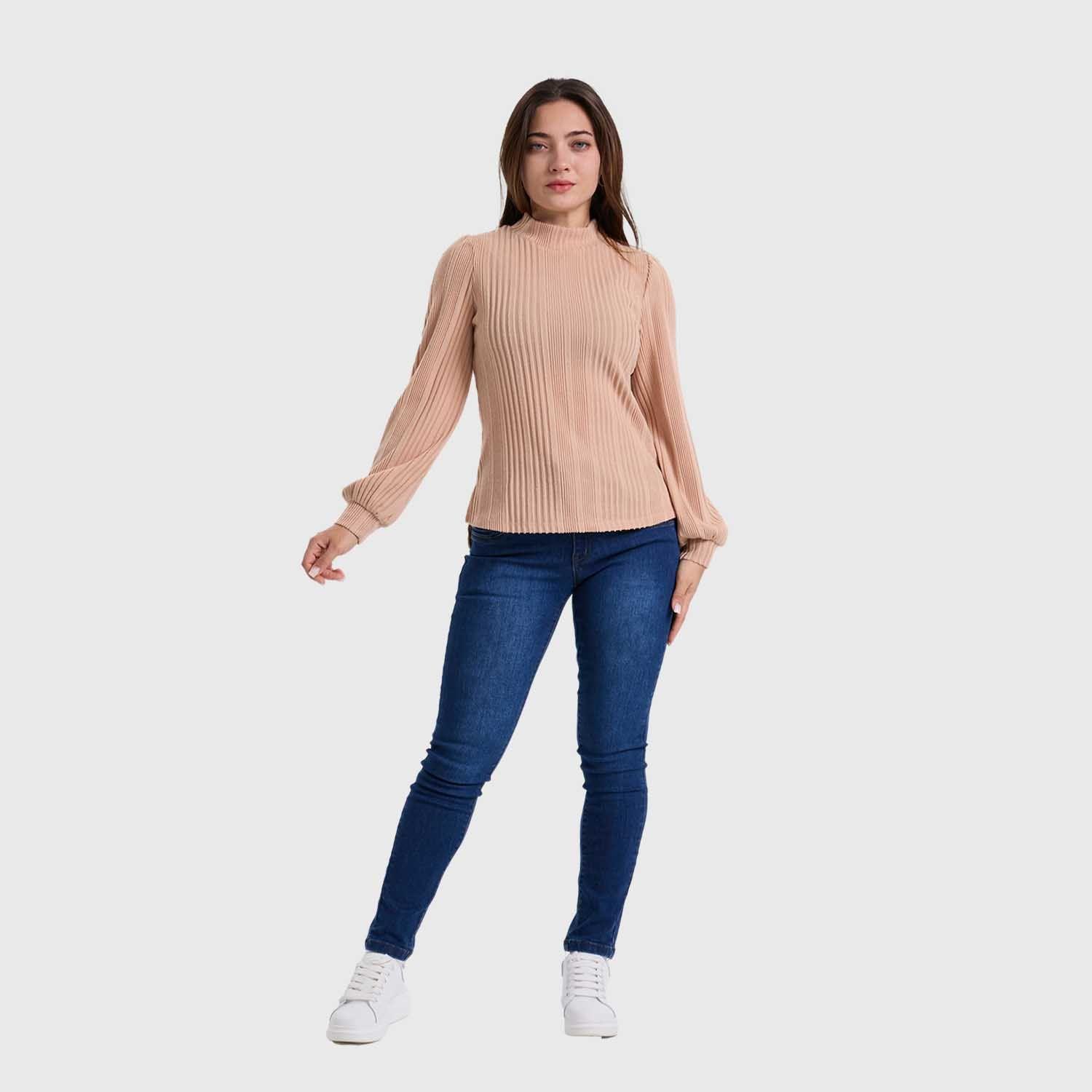 Polera Mujer Lisa Beige Fashion´s Park-3