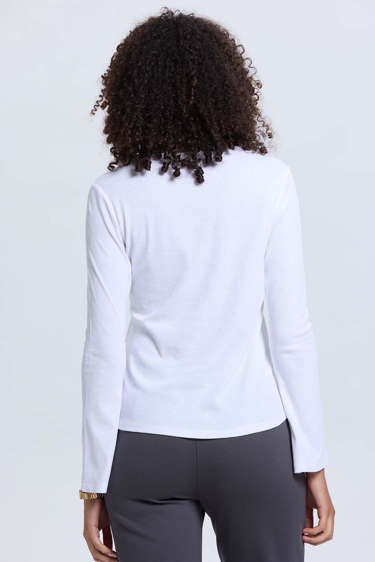 Polera Mujer Rib Lisa Crudo-2