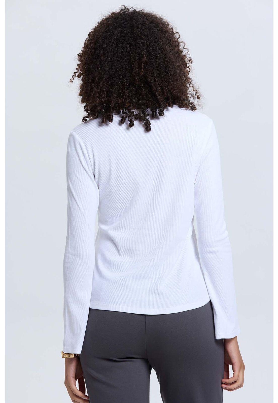 Polera Mujer Rib Lisa Crudo-2