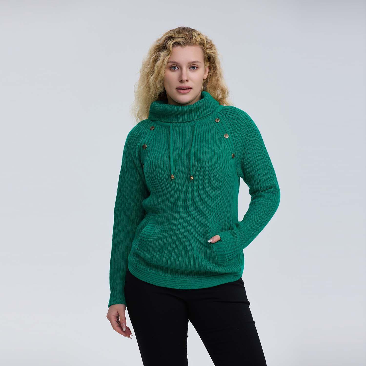 Sweater Mujer Tejido Verde Fashion´s Park-0