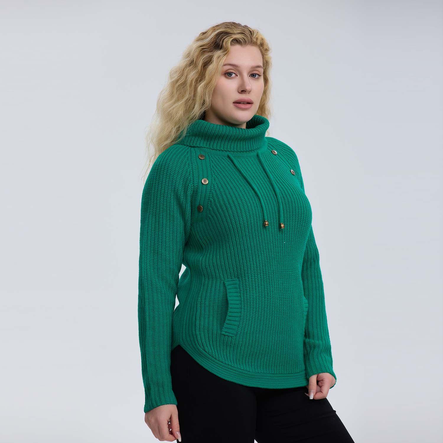 Sweater Mujer Tejido Verde Fashion´s Park-1