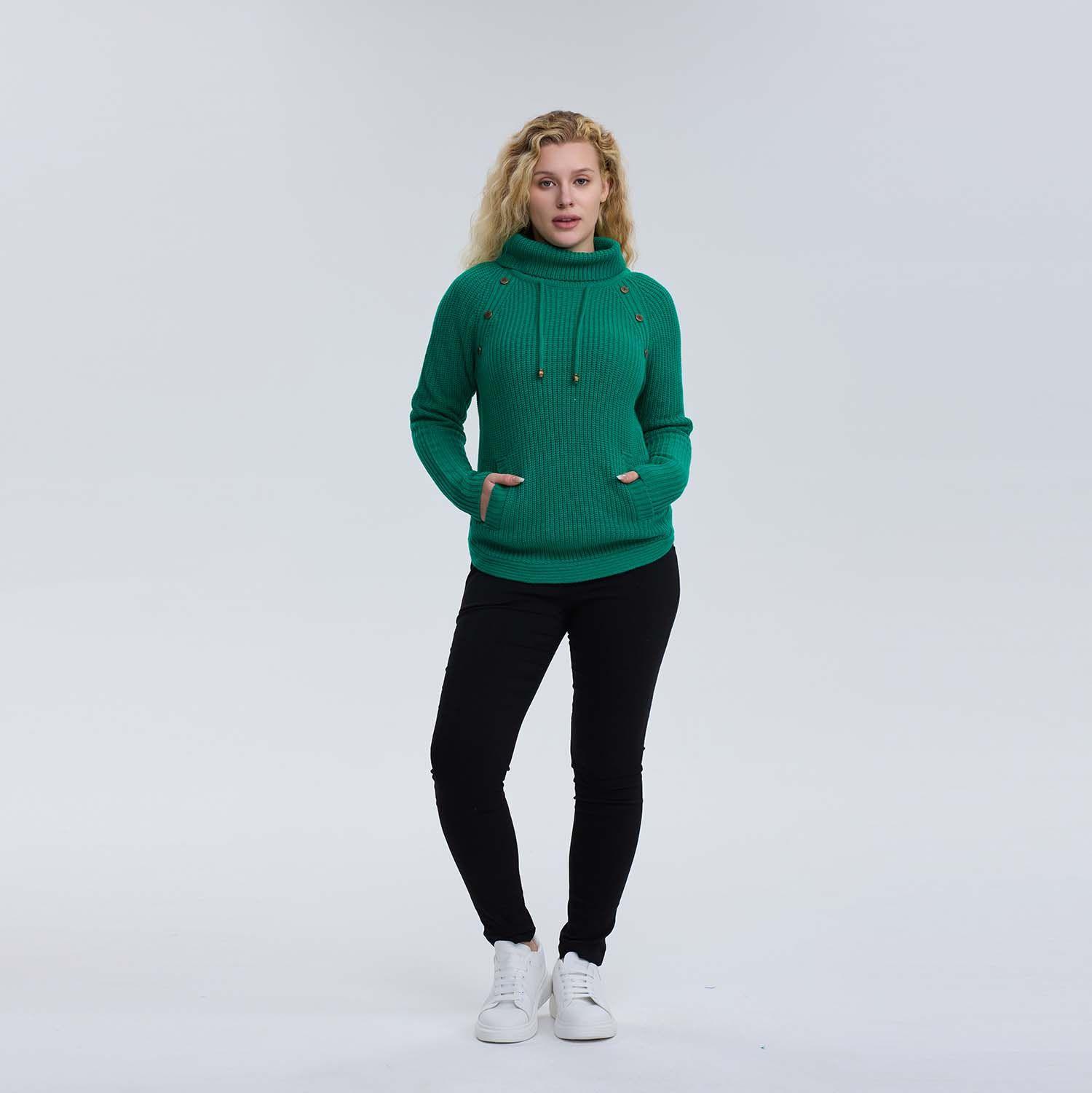 Sweater Mujer Tejido Verde Fashion´s Park-3