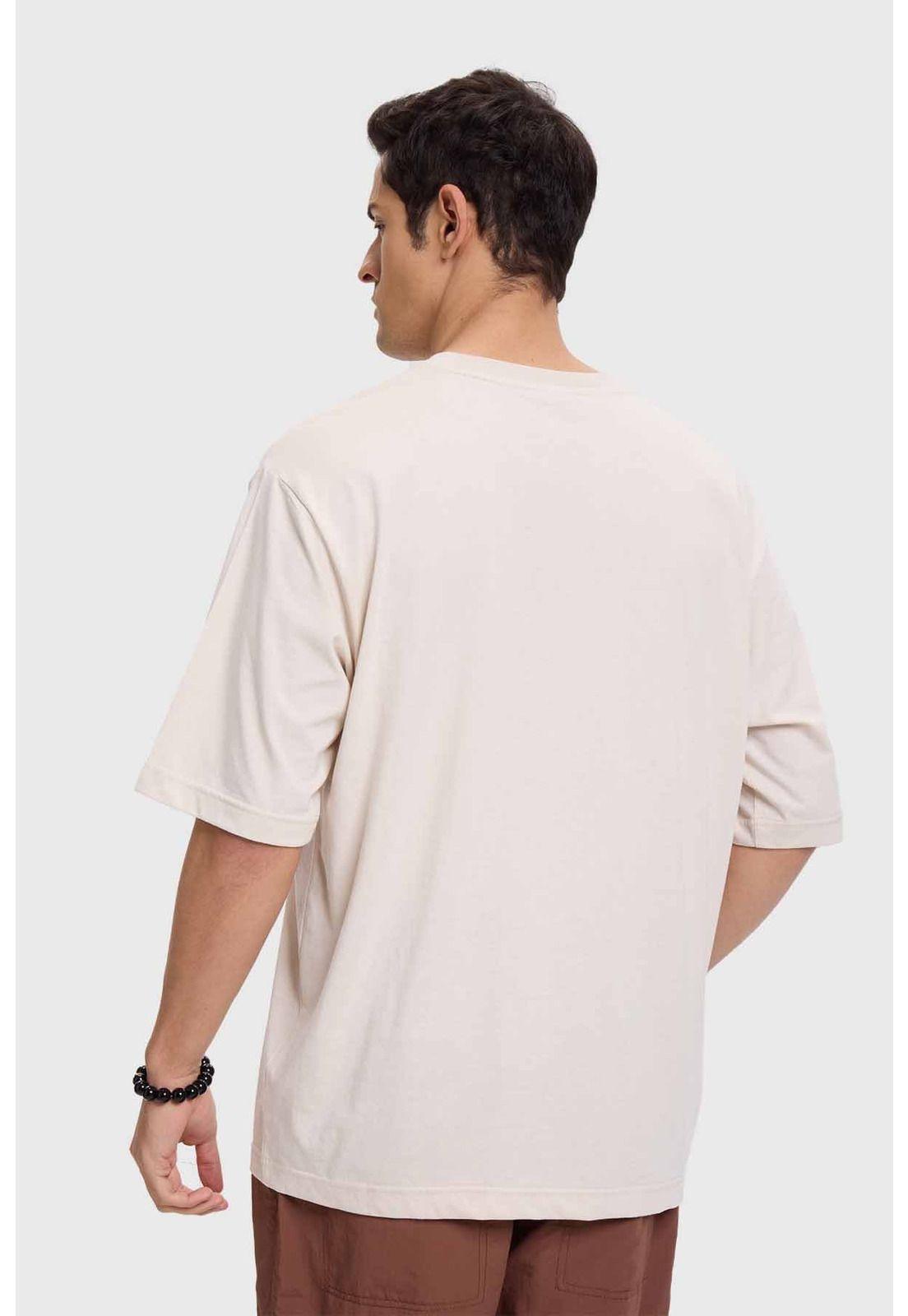 Polera Hombre Racing Oversize Beige-2