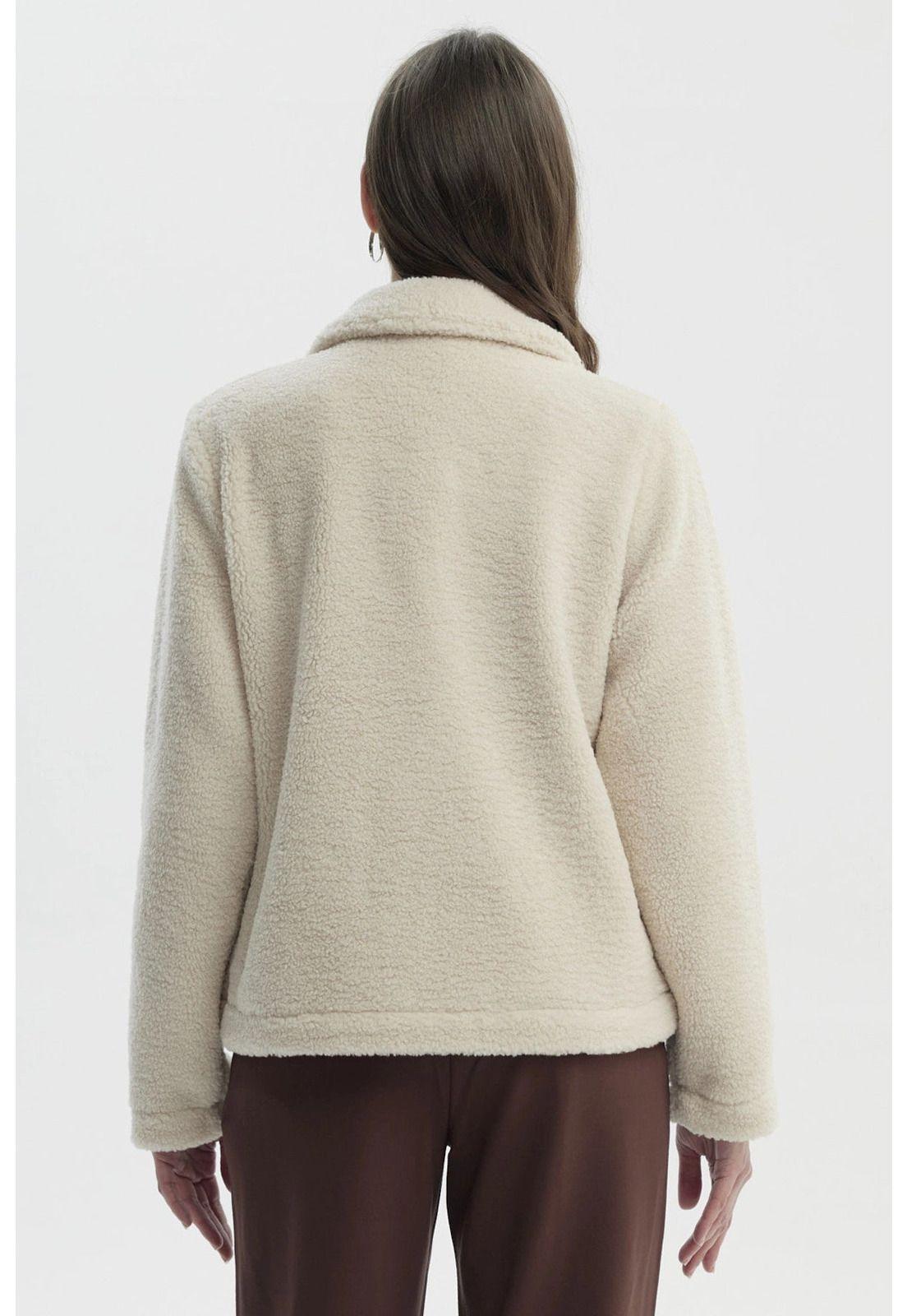 Polar Mujer Tipo Chaqueta Beige-2