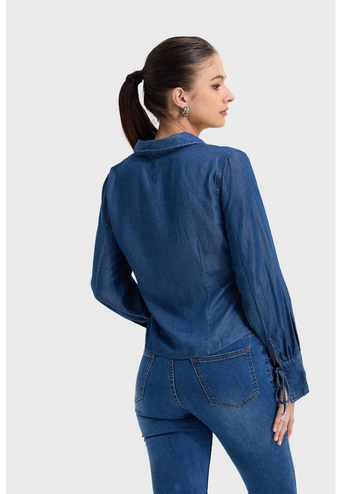 Blusa Mujer Clásica Azul - ll-2