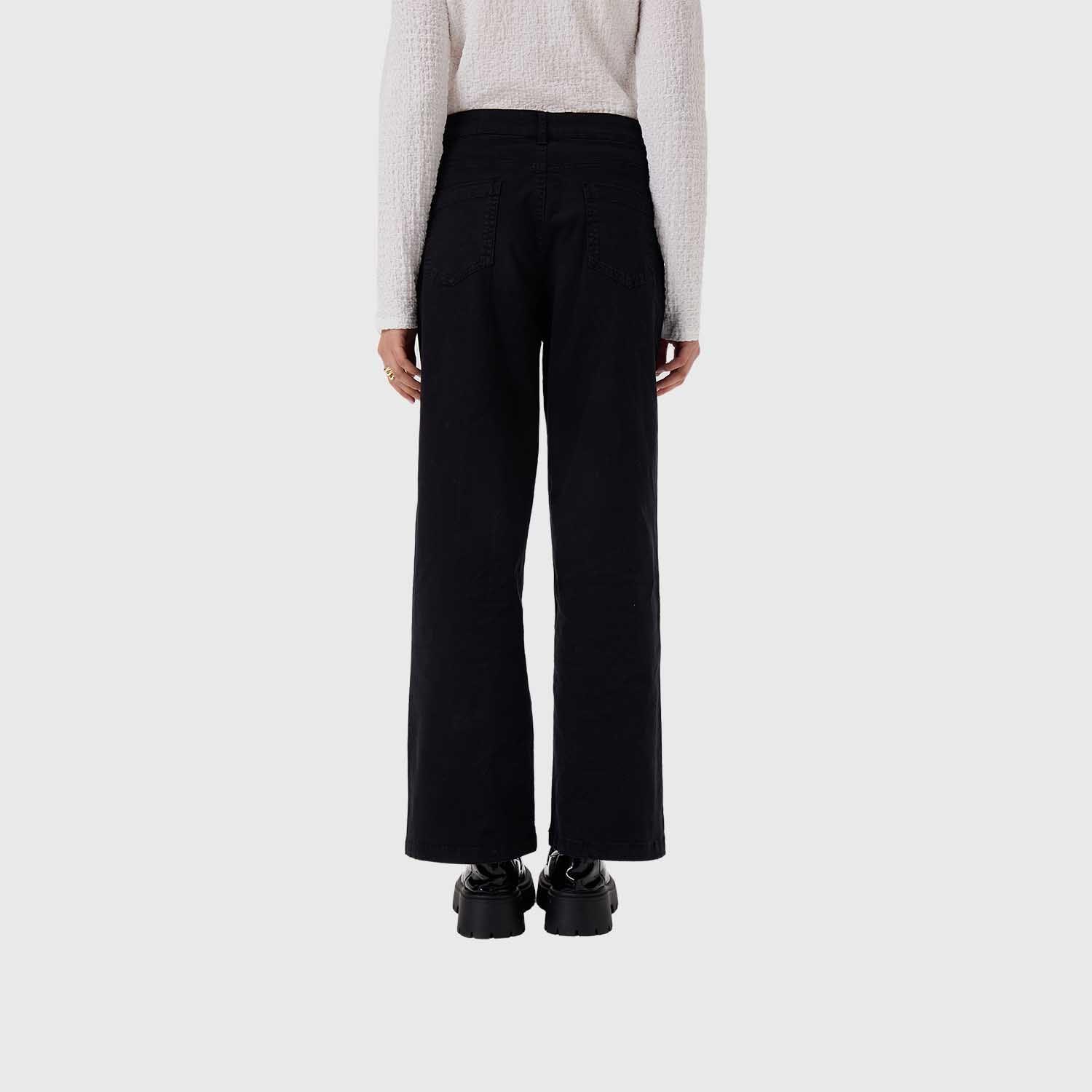 Pantalón Mujer Abotonado Negro Fashion's Park-2