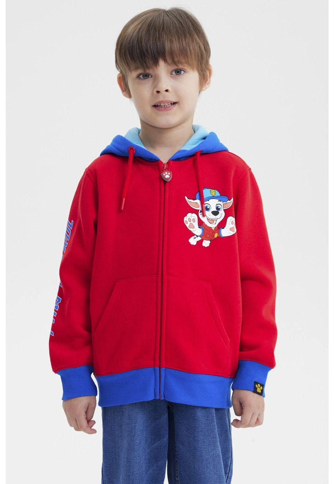 Polerón Niño Paw Patrol Rojo-0