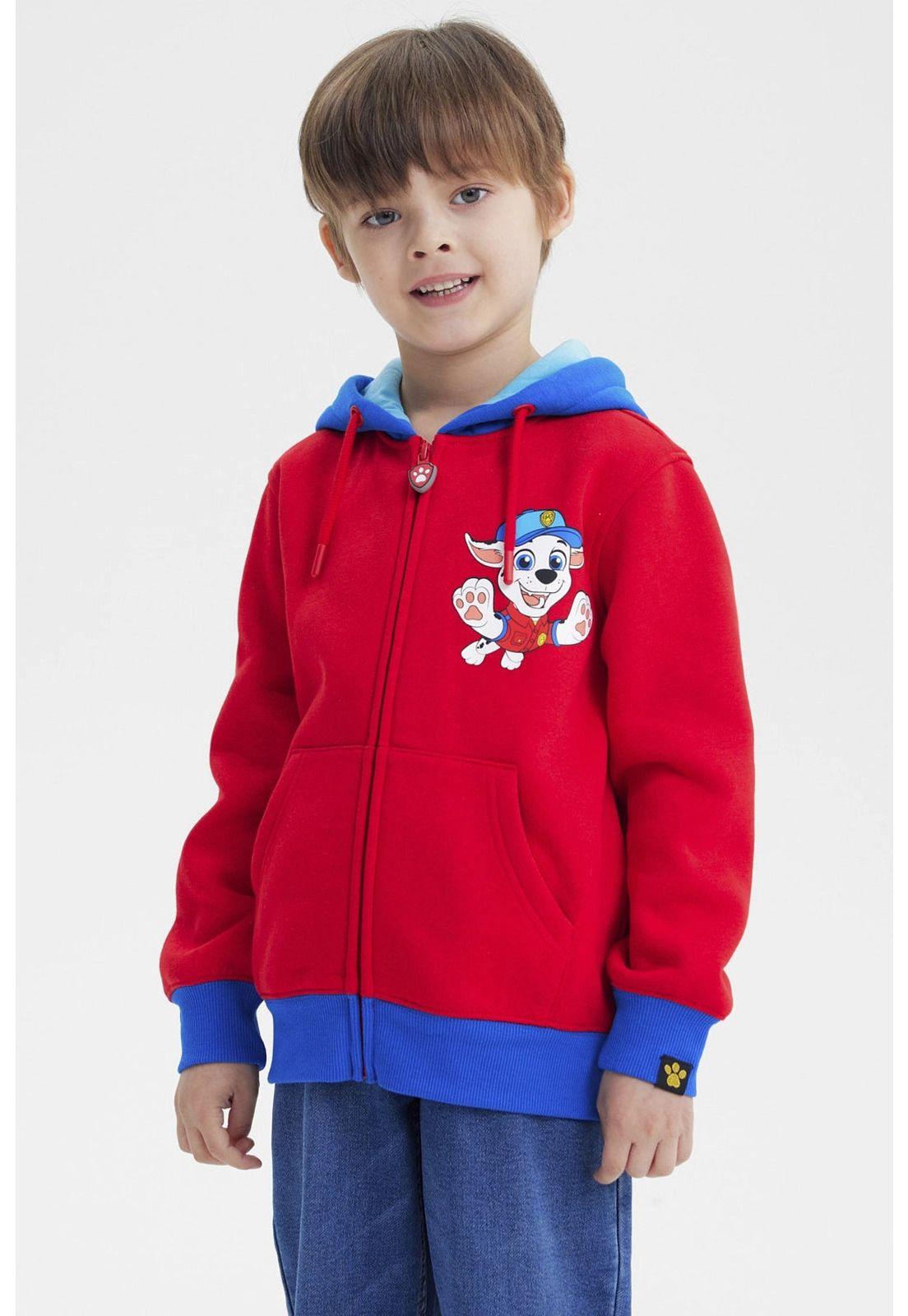Polerón Niño Paw Patrol Rojo-1