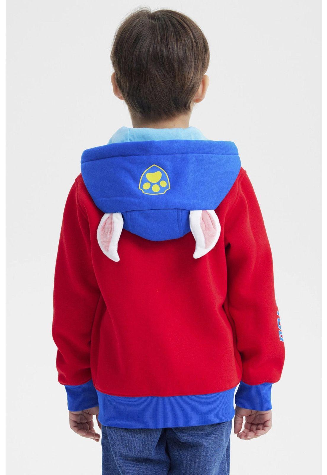 Polerón Niño Paw Patrol Rojo-2