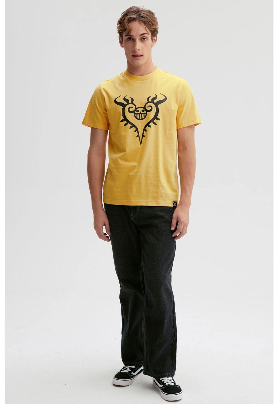 Polera Hombre One Piece Amarillo-3
