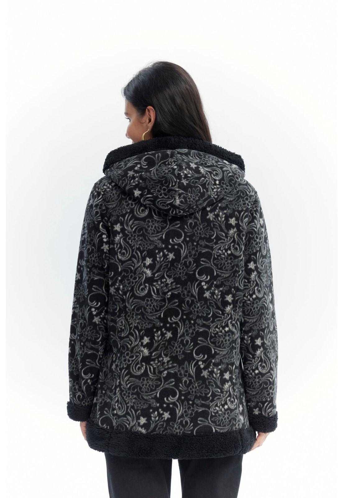 Polar Mujer Full Print Negro-2