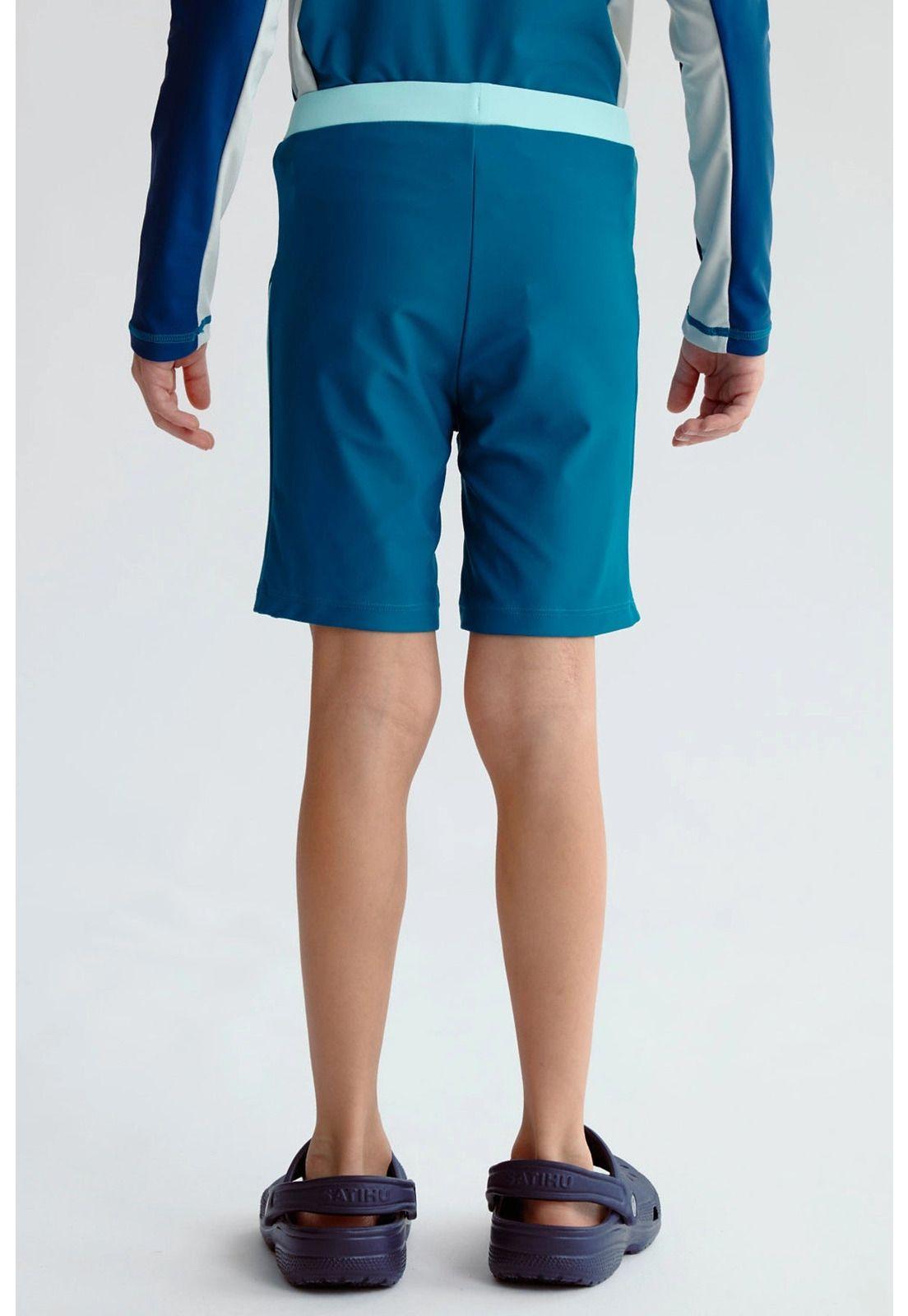 Short De Baño Niño Básico Petróleo-2