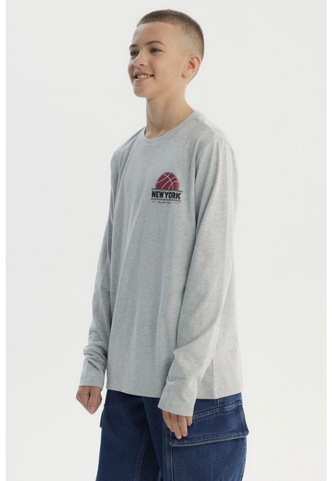 Polera Niño Slim Gris Melange - lll-2