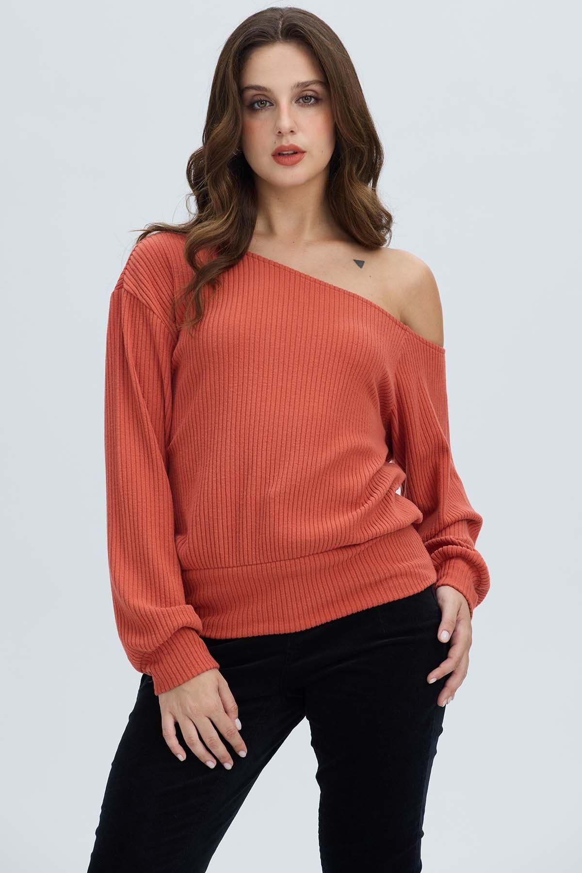 Sweater Mujer Asimé Terracota-0