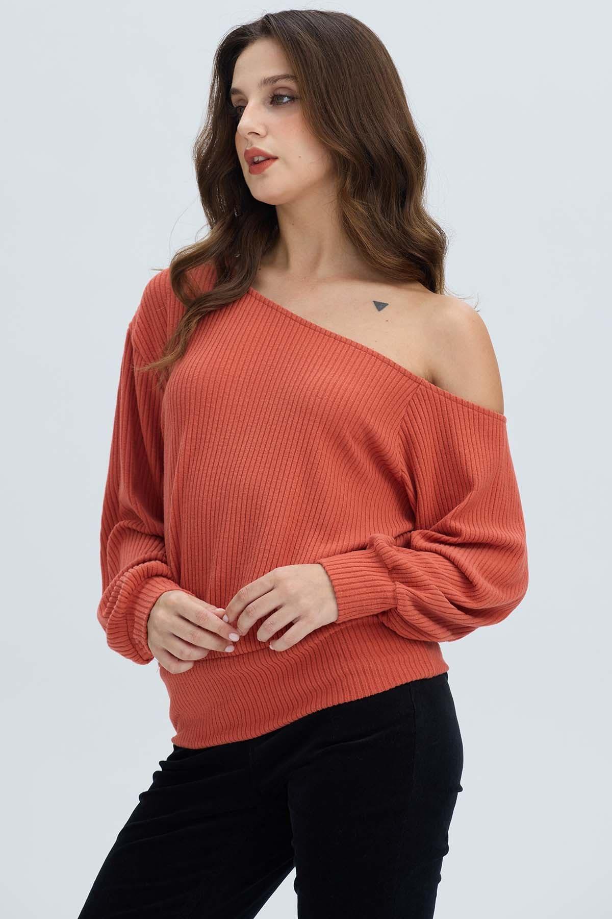 Sweater Mujer Asimé Terracota-1