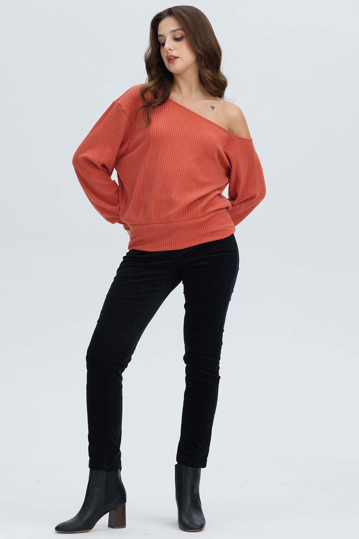 Sweater Mujer Asimé Terracota-3