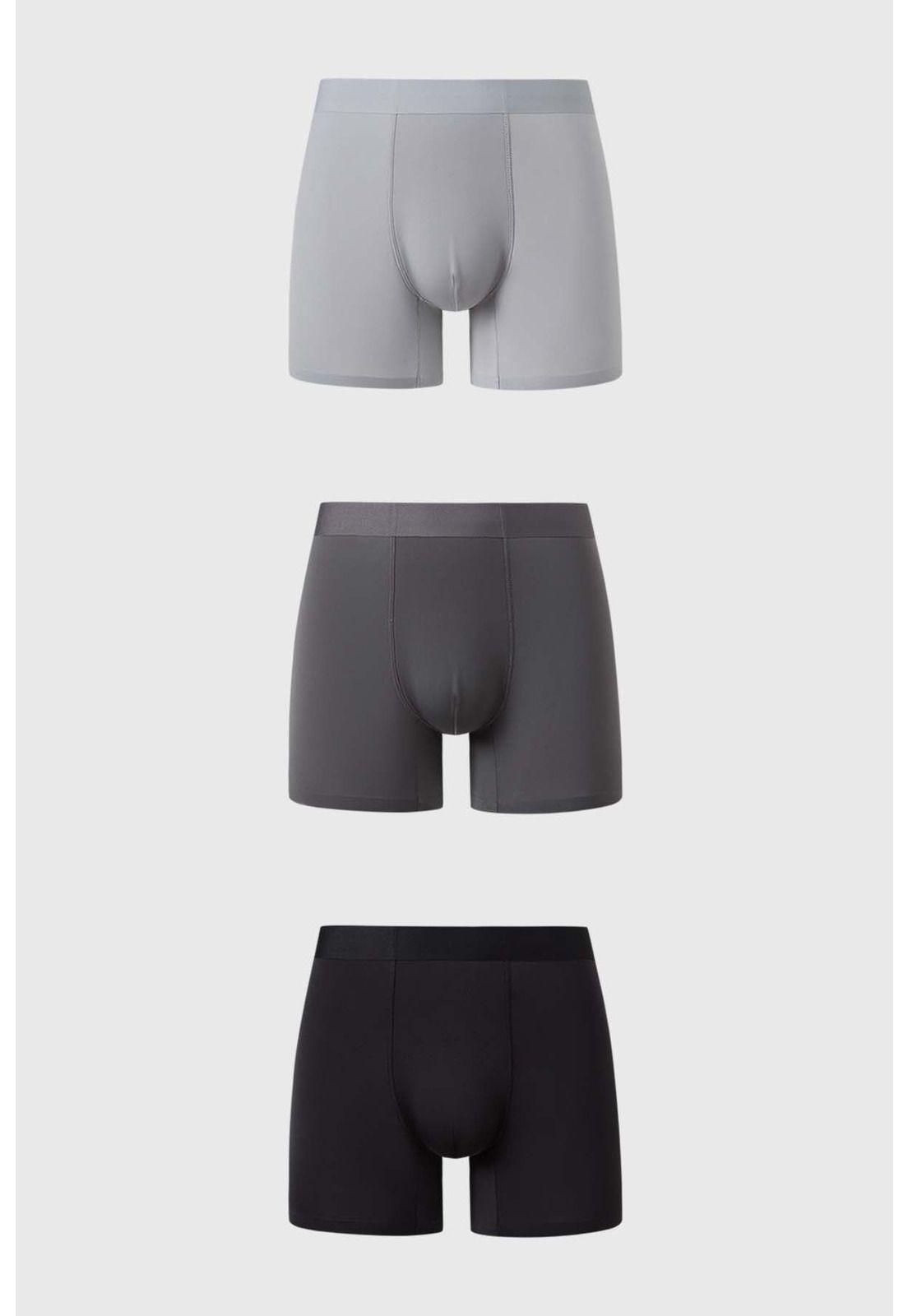 Bóxer Hombre Tripack Negro - ll-0