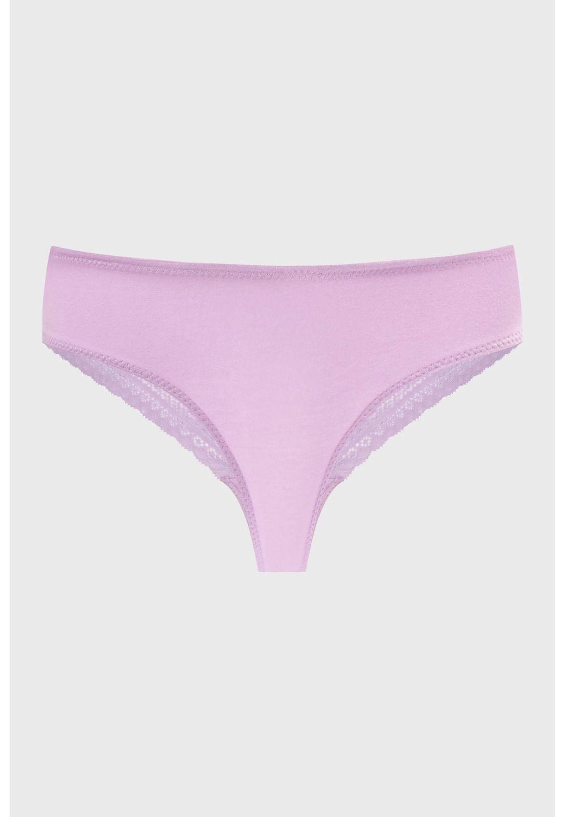 Calzón Mujer Colaless Liso Detalle Lila-0