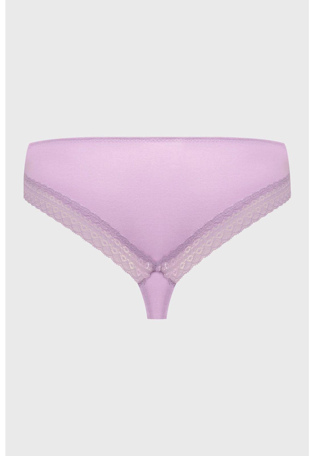 Calzón Mujer Colaless Liso Detalle Lila-1