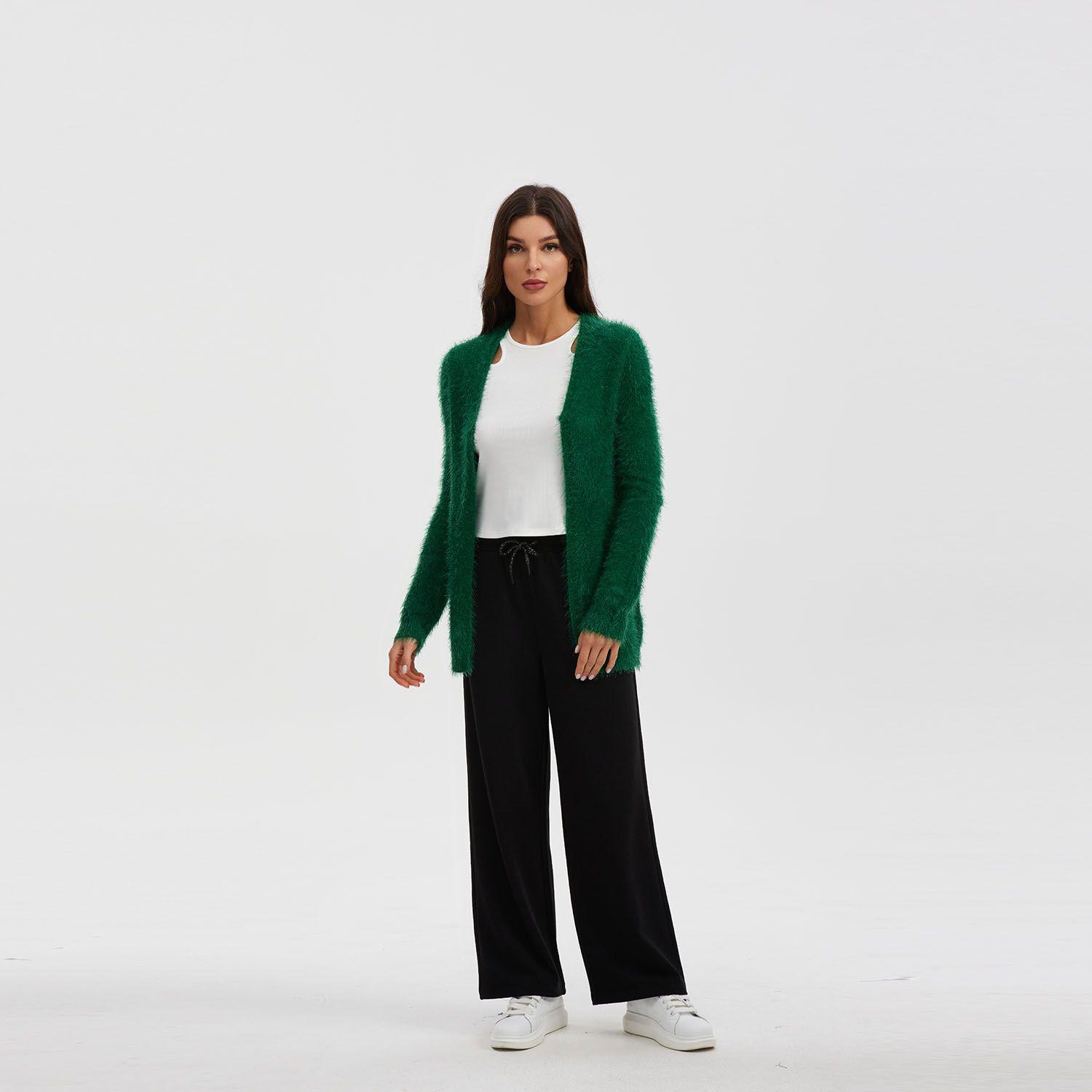 Sweater Estilo Verde Botella Mujer-3