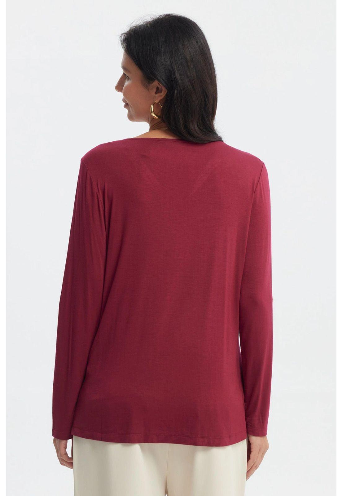 Polera Mujer Media Pata Con Cierre Rojo-2