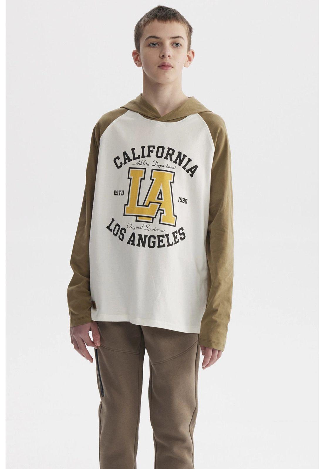 Polera Niño Teen Bicolor Crudo-0