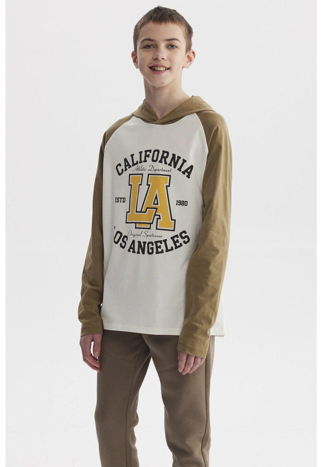 Polera Niño Teen Bicolor Crudo-1