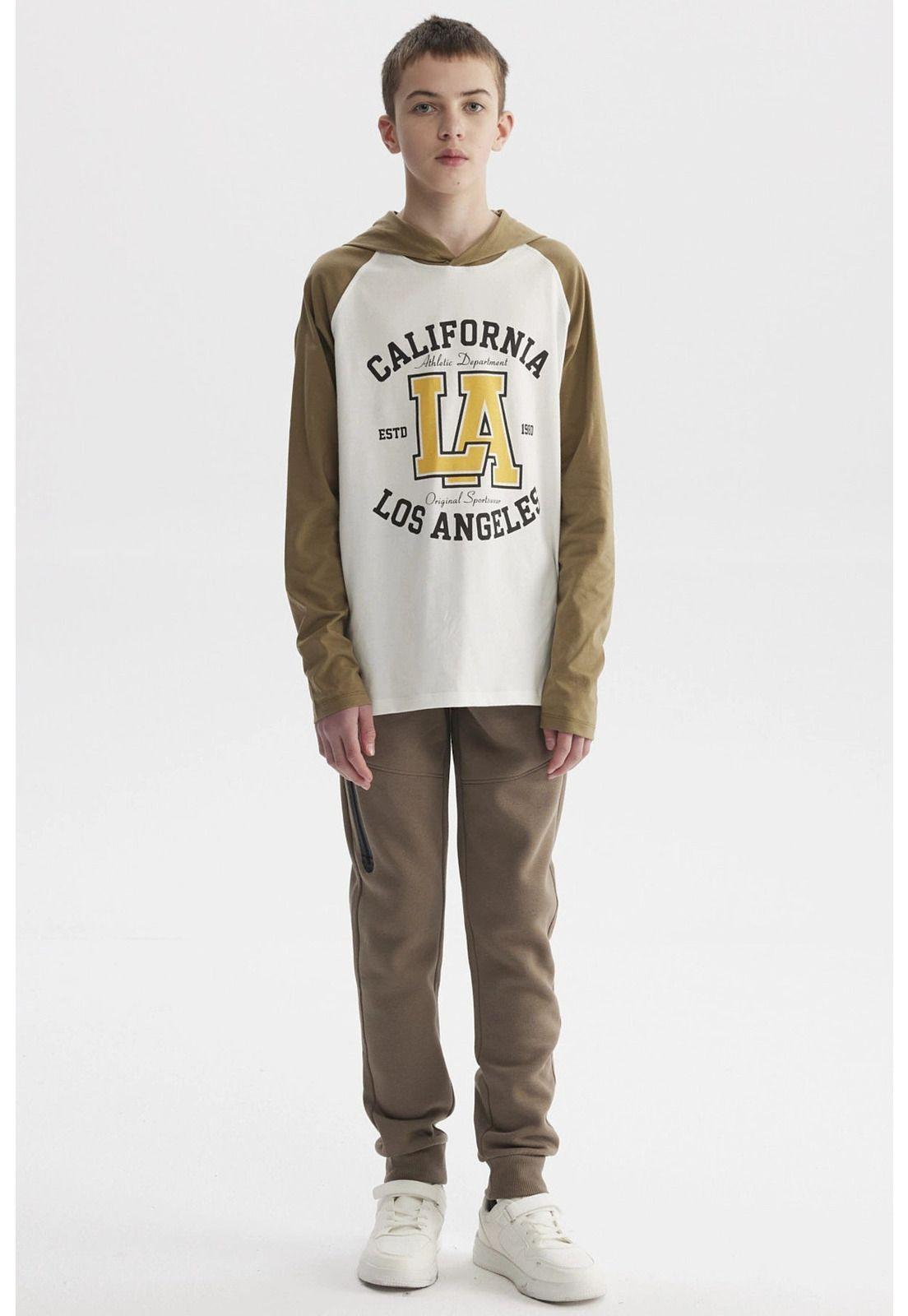 Polera Niño Teen Bicolor Crudo-3