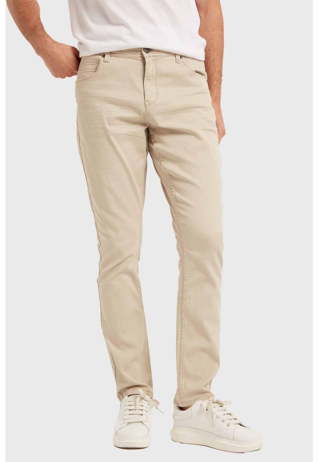 Jeans Hombre Slim Beige - lll-1