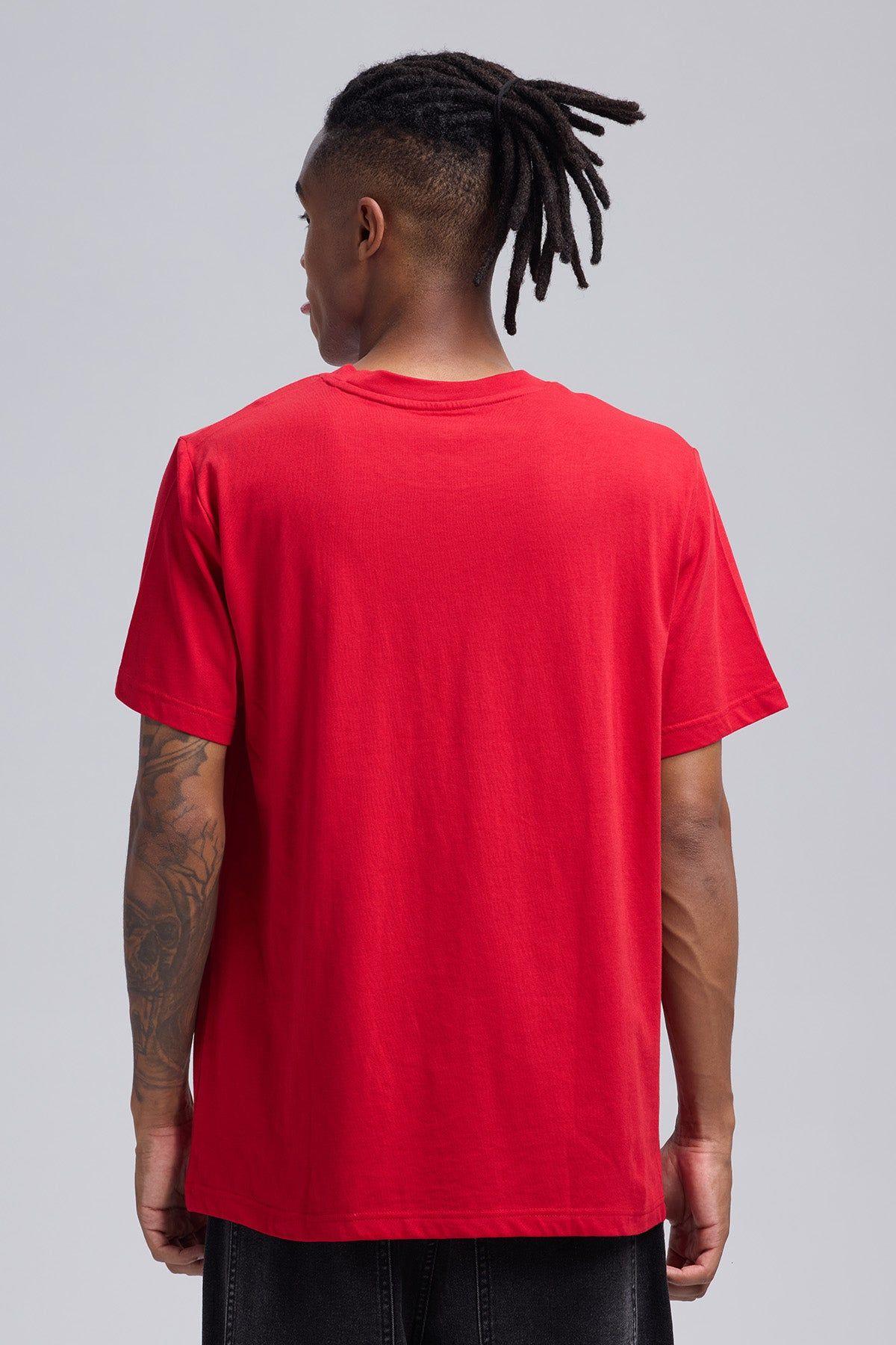 Polera Hombre Print Posicional Rojo-2