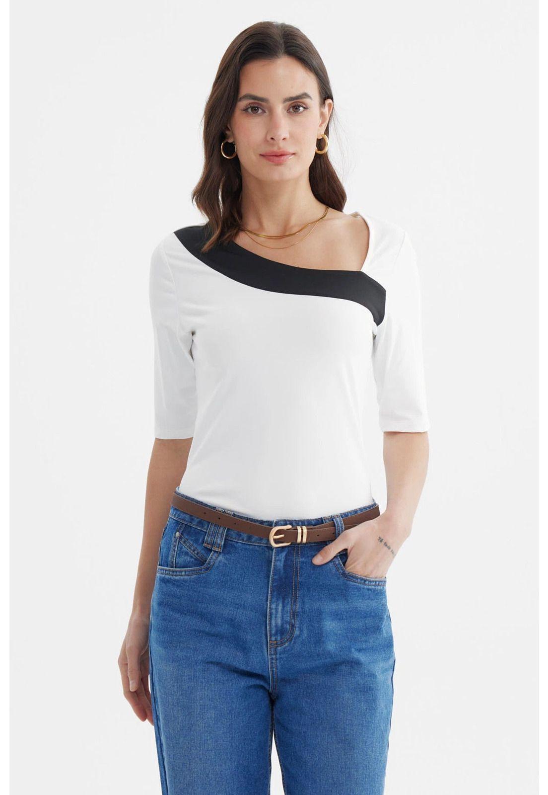 Polera Mujer Ajustado Crudo - ll-0