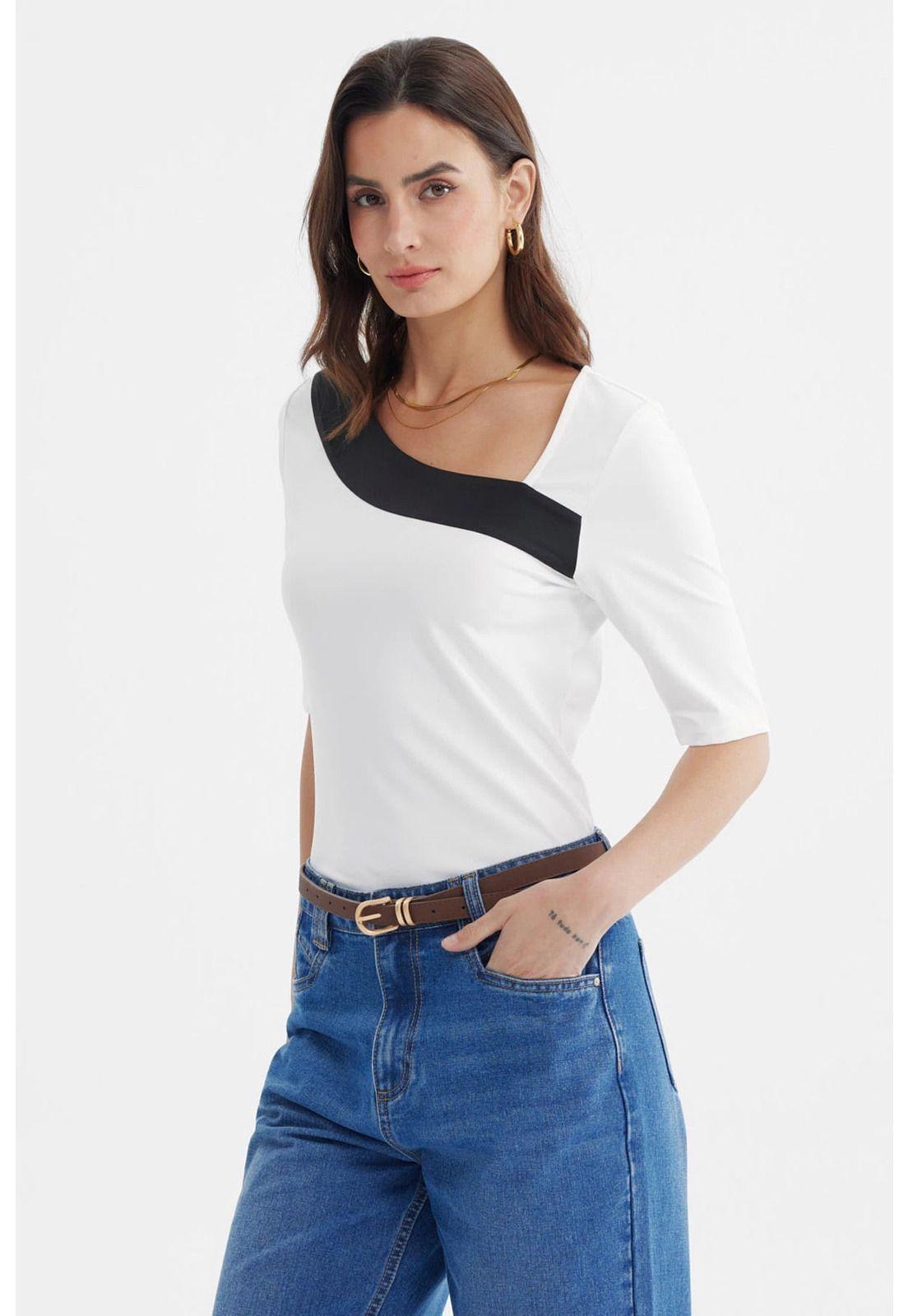 Polera Mujer Ajustado Crudo - ll-1