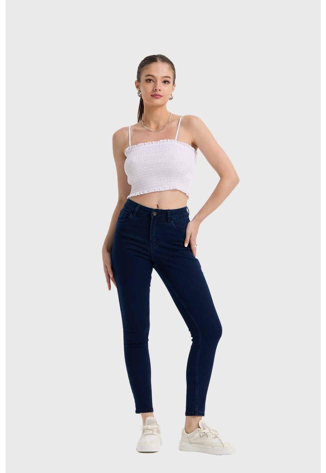 Jeans Mujer Skinny Emilia Azul-3