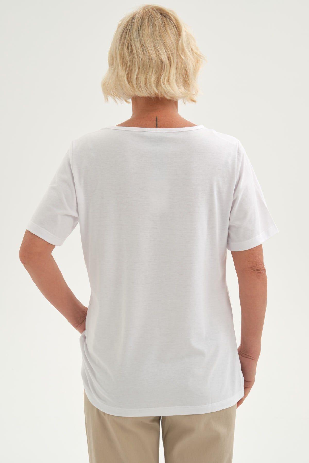 Polera Mujer Estampada Blanco-2