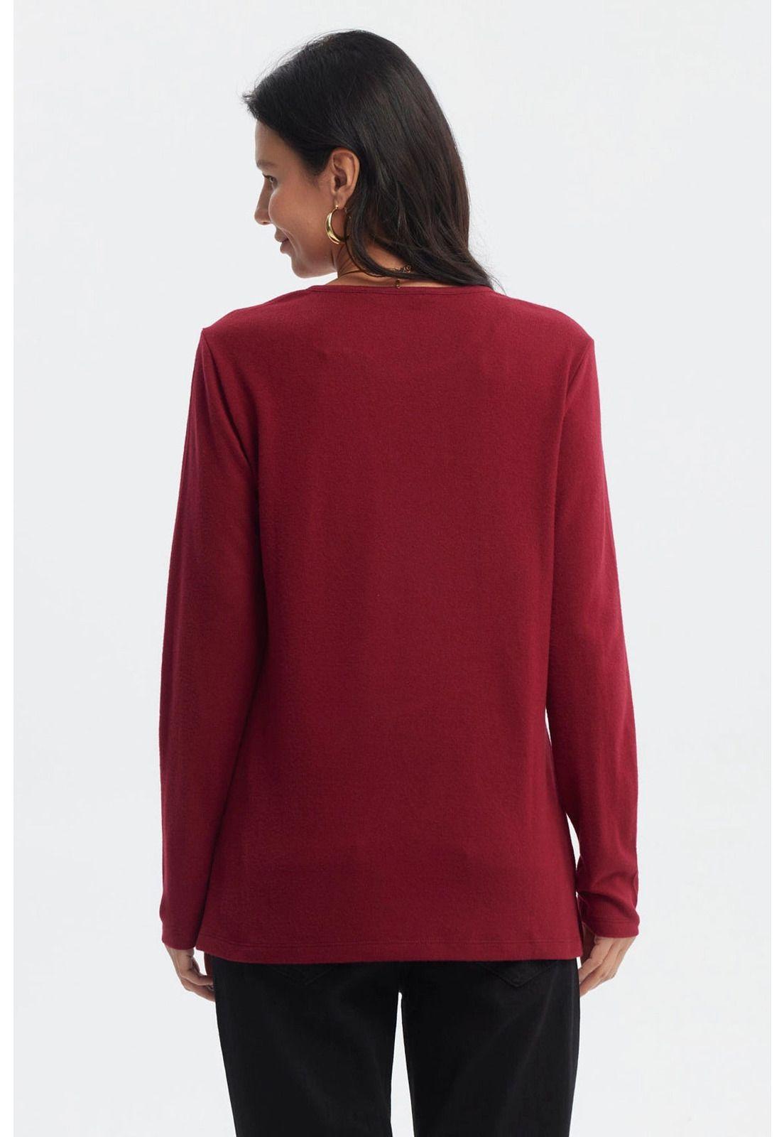 Polera Mujer Slim Rojo - ll-2