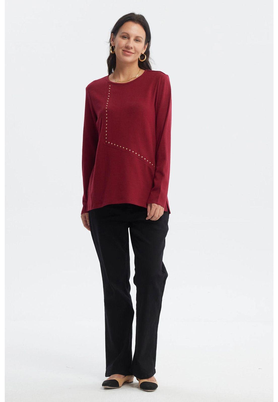 Polera Mujer Slim Rojo - ll-3