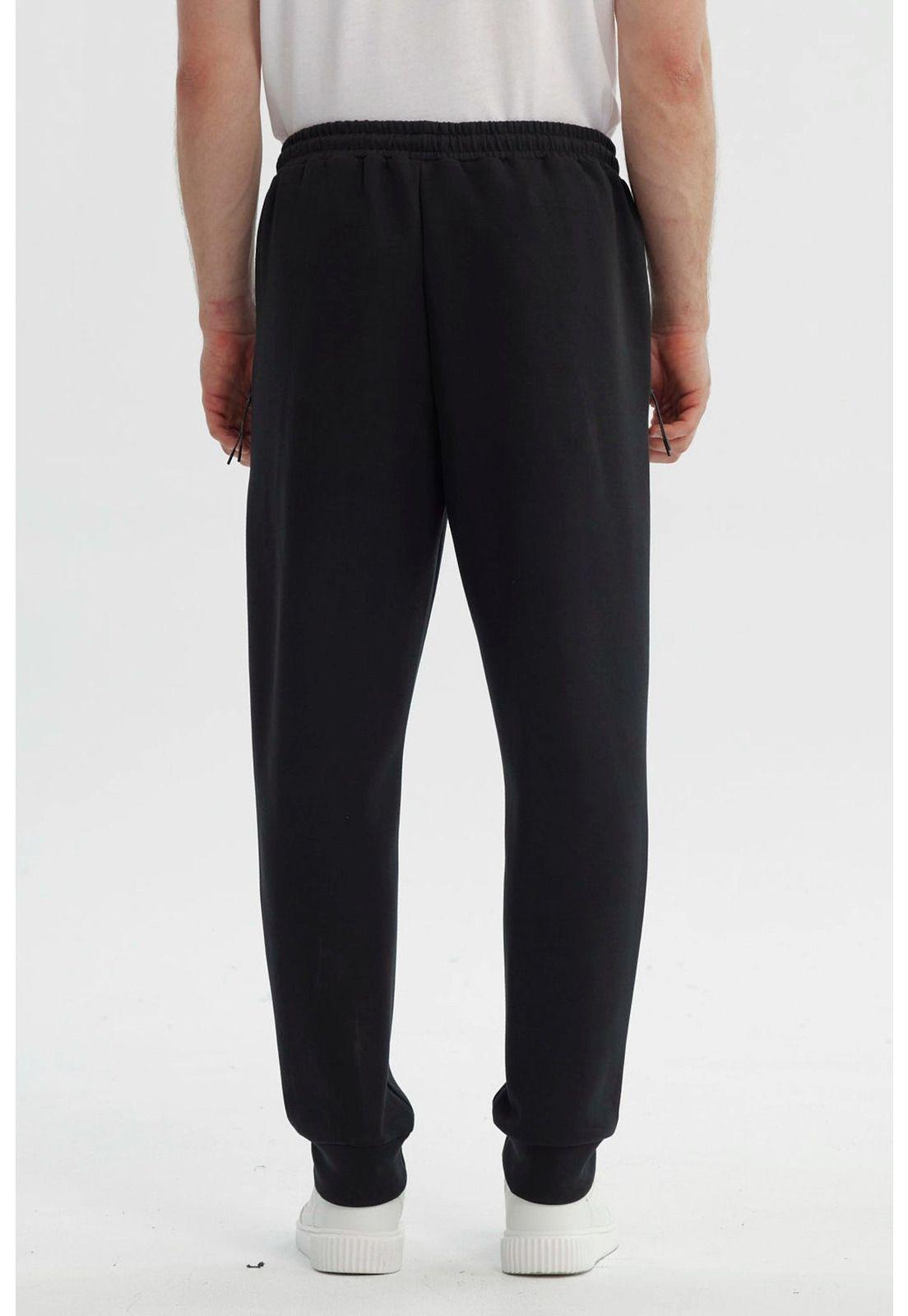 Pantalón Buzo Hombre Juvenil Pitillo Negro - ll-2