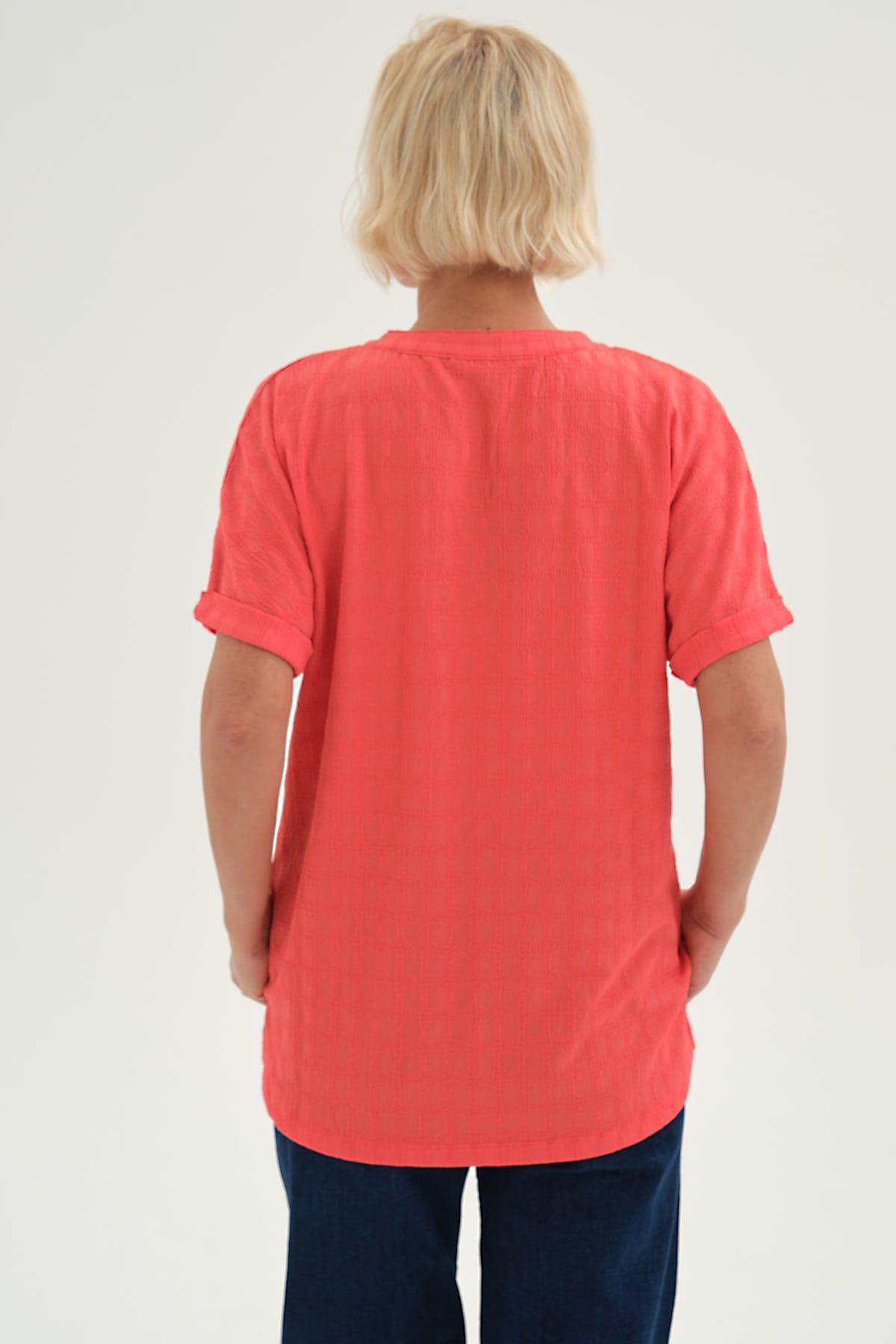 Polera Mujer Tachitas Naranjo Oscuro-2