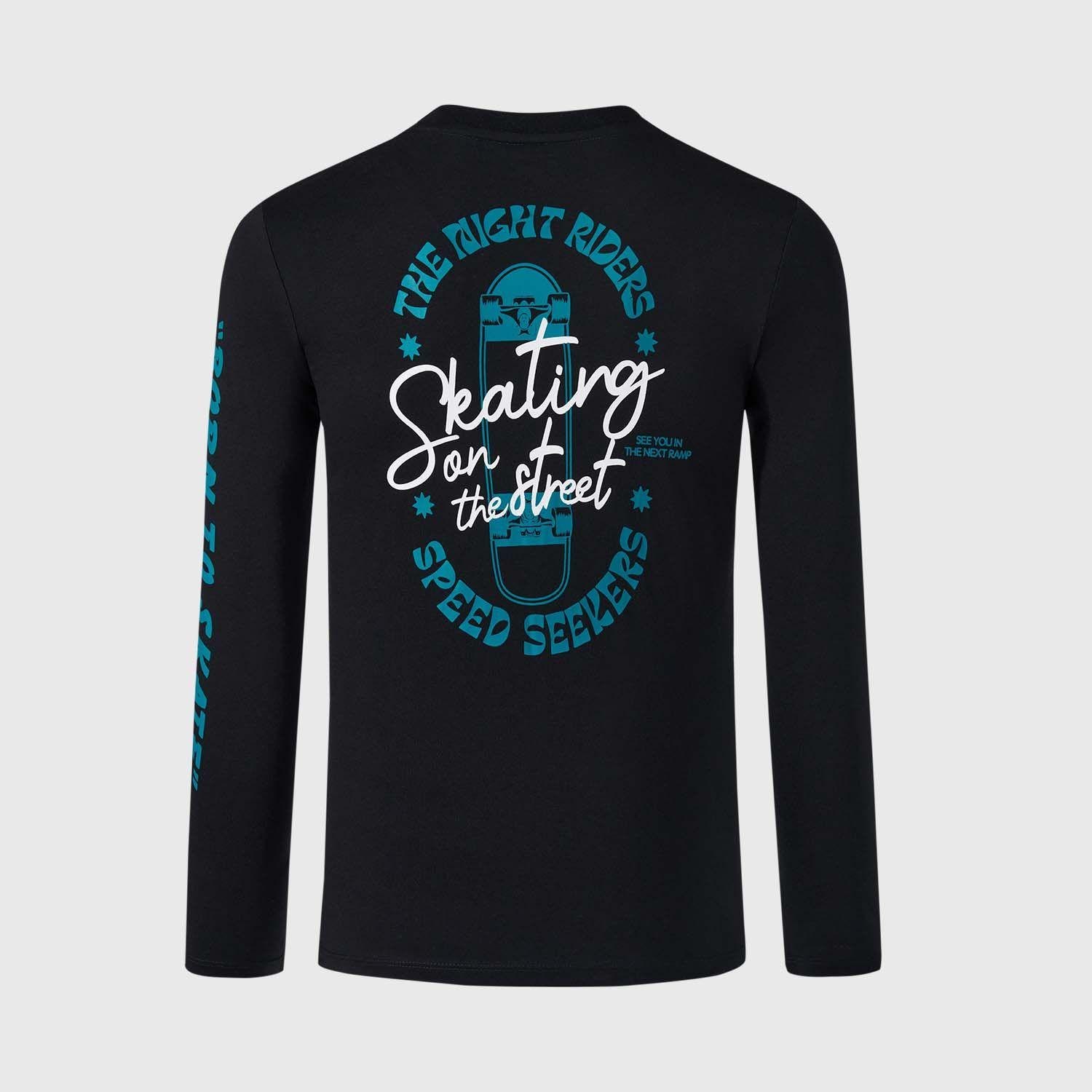 Polera Niño Print Negro Fsp Ii Fashion's Park-1