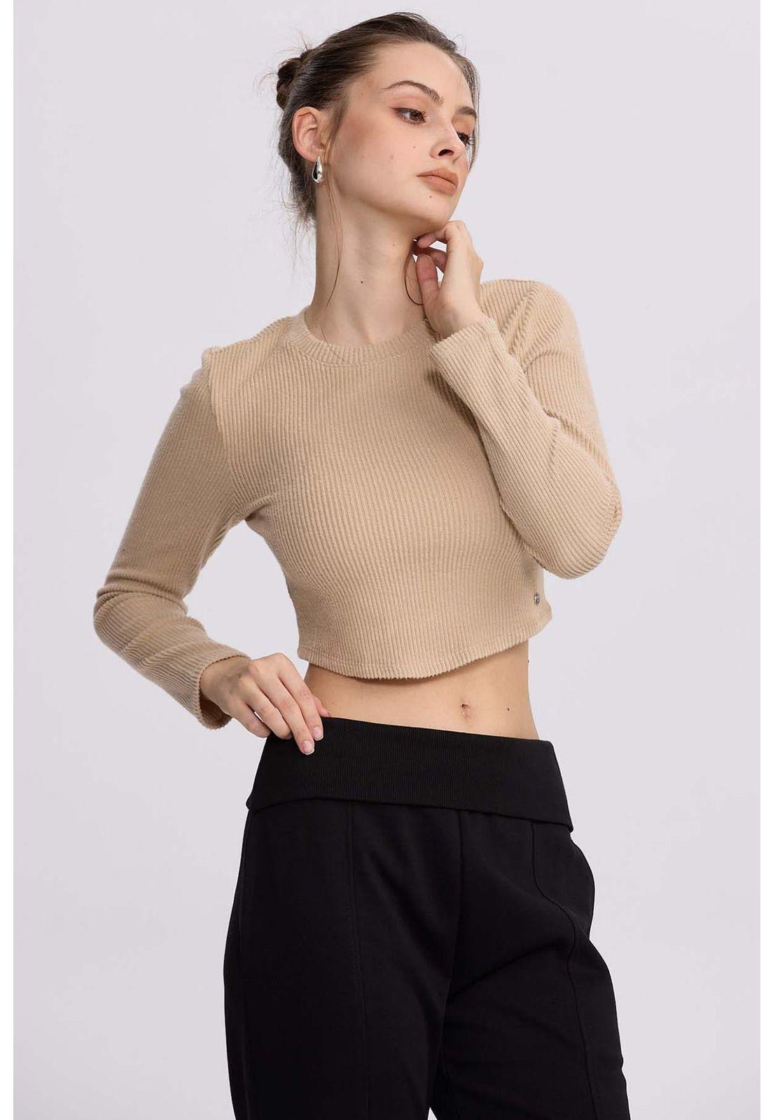 Sweater Mujer Basta Beige-1
