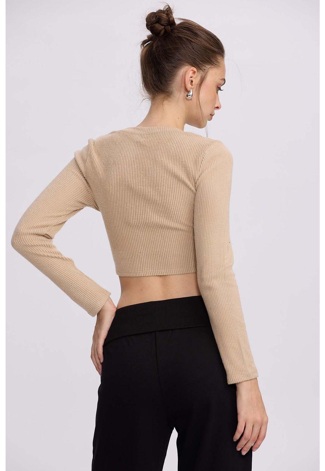 Sweater Mujer Basta Beige-2