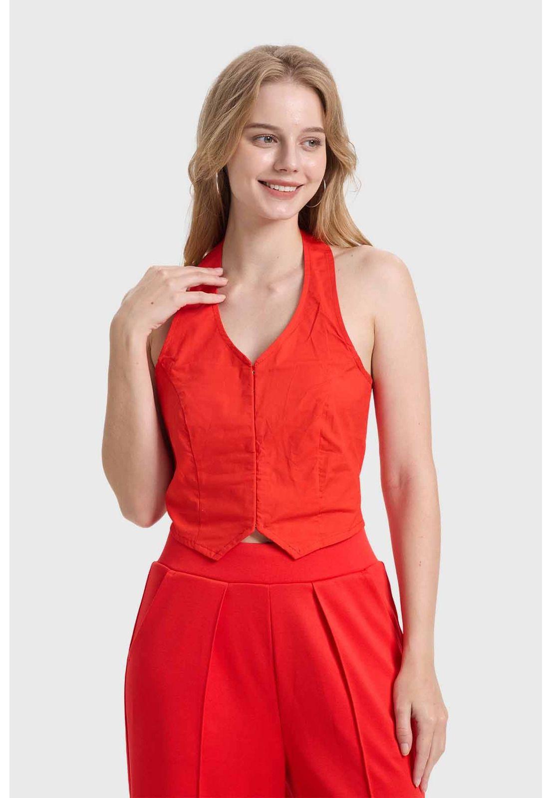 Blusa Mujer Tipo Gillette Rojo-0