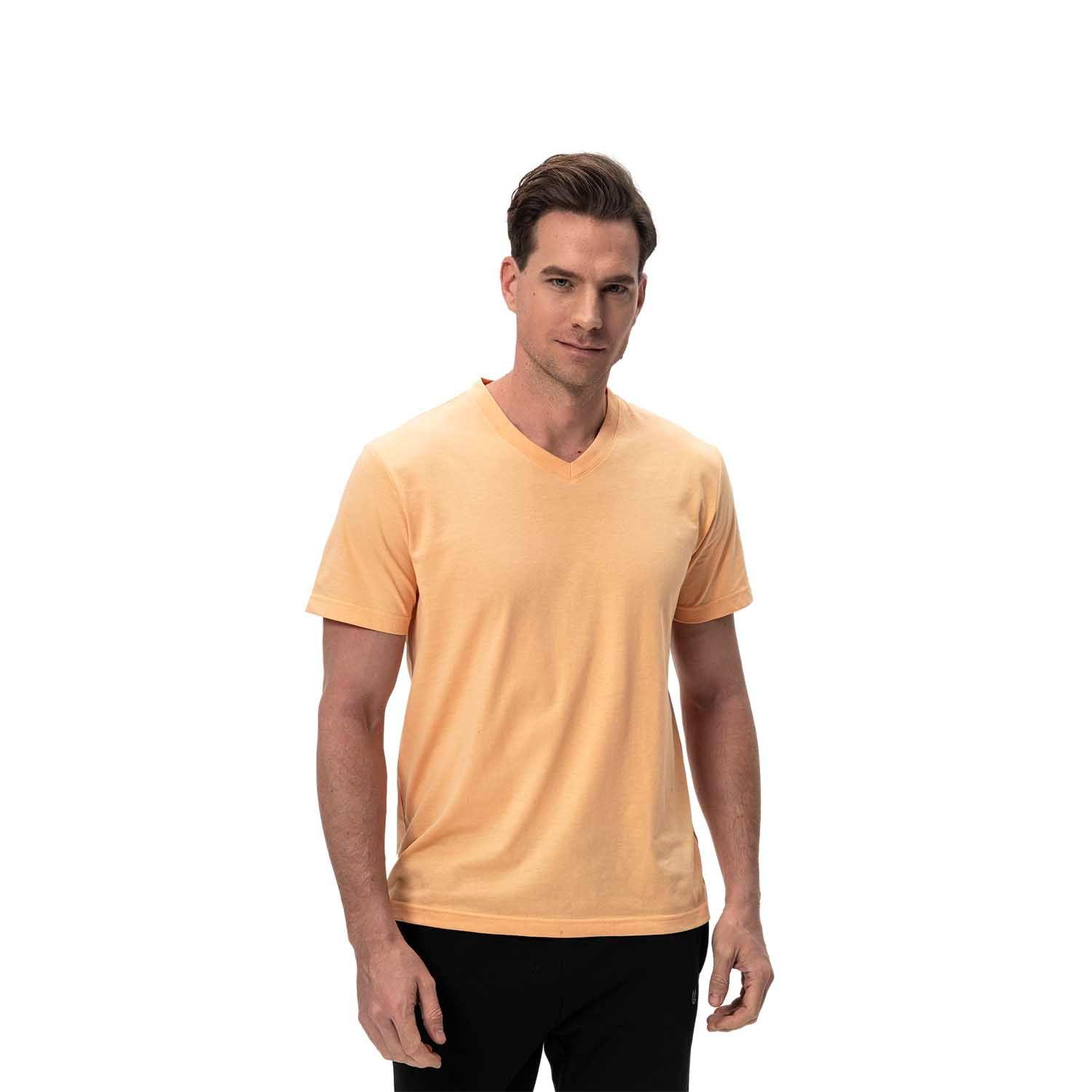 Polera Hombre Casual Básica Naranjo Claro Fashion's Park-0
